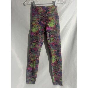 Lululemon Floral Leggings Athleisure Workout Hi Waist Athletic Sz 4